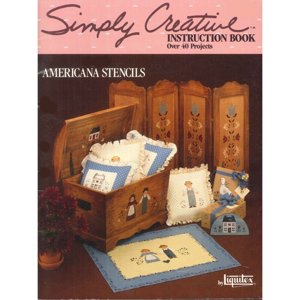 Americana Stencils Simply Creative Folk Painting Craft Book Binney Smith 1986